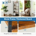 thumbnail image 2 of Simenmax 5-Tier Bookshelf - 62.2" Tall Rustic Brown Display Storage Shelves for Living Room, Office, Bedroom, Brown, 2 of 6