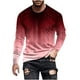 thumbnail image 2 of Blusas y camisas de manga larga con cuello redondo para hombre, blusa informal con estampado de cuello redondo y manga larga para hombre, 2 of 5