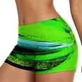 thumbnail image 3 of Aayomet Women's Swim Shorts High Waisted Bathing Suit Bottoms Swimsuit Boy Shorts Swimwear Bikini Board Shorts Beach Pants,Green XL, 3 of 5