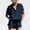 Navy, variant on Lounge Wear Sets for Women Summer Button up Short Tracksuit Set Ladies Casual Loose Sets Short Sleeve Collared Top Elastic Waist Shorts with Pockets Comfy Leisure Suits Hot Pink XXL
