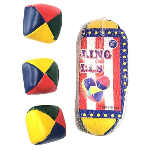 Colorful Set of Juggling Balls (3 Balls) Beginners and Professionals Instruction