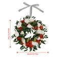 thumbnail image 6 of Jlong Artificial Flower Wreath for Front Door Faux Peony Floral Wreath Spring Summer Garland for Door Wall Window Hanging Wedding Party Fistival Welcome Hello Wreath Home Decor, 6 of 9