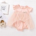 thumbnail image 3 of Gibobby Vestido invierno mujer Vestido de tul sólido de manga larga con volantes para niñas recién nacidas(Rosa, 0-3 Meses), 3 of 5