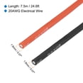 thumbnail image 2 of 20 Gauge Silicone Wire 20AWG Stranded Wire Tinned Copper Wire High Temp Wire Spool Black/Red 7.5m/24.6ft 2pcs, 2 of 6