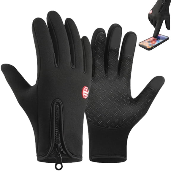 Waterproof & Windproof Winter Gloves | Touchscreen Ski & Cycling Gloves for Men & Women, Warm Cold Weather Climbing Gloves