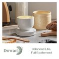 thumbnail image 2 of DOWAN Beige Porcelain French Butter Dish with Lid, 6.5 Oz Capacity, Durable and Practical, 2 of 7