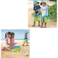 thumbnail image 6 of Christmas Saving Clearance! Sruiluo Mesh Beach Bag Children's Tote Bag Foldable Toy Storage Bag Small Messenger Bag Kids Shell Collecting Bag Market Grocery Picnic Tote, Green A, 6 of 7