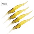 thumbnail image 4 of Lote de 10 señuelos de pesca de camarones de plástico, suaves y realistas, cebos artificiales, accesorios para aparejos., 4 of 11