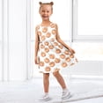 thumbnail image 7 of Girls Dress Polka Dot Pumpkin Bow Sleeveless Dress for Girls Hem A-Line Casual Sundress, 7 of 7