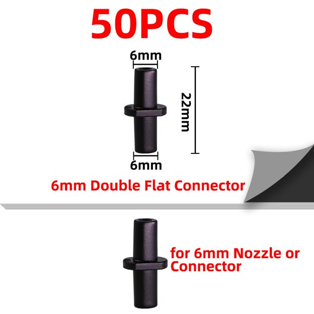 50PCS 1/4'' & 1/8'' Tubing Hose Accessories Joint Barbed Tees Cross Eng Plug Adaptors for Garden Water Connector Drip Irrigation He Qiyong unisex