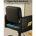 thumbnail image 5 of Baasha Premium Gold Salon Chair, Thickened Cushion, 330 lbs Capacity, 360° Swivel, 5 of 8