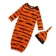 thumbnail image 1 of Vestido de dormir de Halloween, saco de dormir con estampado de rayas, saco de dormir, estampado de calabaza con saco de dormir 0-6Mes, 1 of 9