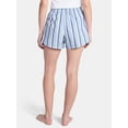 thumbnail image 3 of Ford Women's Striped Cotton Boxer Shorts with Logo Patch, Sizes XXS-XXL, 3 of 5