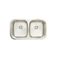 thumbnail image 1 of 29.5 inch undermount double bowl Stainless Steel Kitchen Sink - 18 Gauge, 1 of 2
