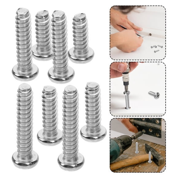 TABLZONE 40-Piece Stainless Steel Self-Tapping Screws Assorted Sizes for Wall Plate Fixing and General Use