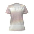 thumbnail image 3 of Naloa Glitter Light Pearl Print T-Shirts Short Sleeve V Neck Tees for Women Fashion Tops Trendy Lightweight Soft Casual Summer Outfits Clothes, 3 of 5