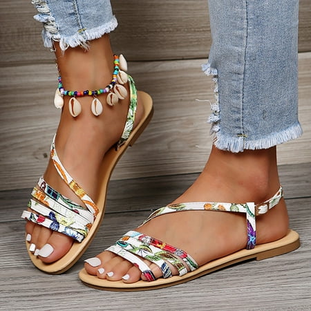 

Aayomet Women s Heeled Sandals Leisure Roman Shoes Breathable Casual Outdoor Fashion Women s Sandals Diamond Women s sandals Multicolor 7.5