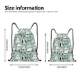 thumbnail image 2 of Xecao Puppy Pattern Sports Drawstring Backpack - String Swim Gym Bag with Wet Proof Pocket for Women&Men-Medium, 2 of 6