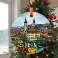 thumbnail image 2 of Custom Bern Switzerland Ornament | Faux | Unique Souvenir |Vacation Travel Gift | Holiday Anniversary |Christmas, Holiday Keepsake, Xmas Tree Hanging Decoration, Seasonal Gift Idea, 2 of 5