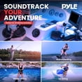 thumbnail image 6 of Pyle Marine Bluetooth Receiver Speaker Kit - Waterproof Audio Entertainment System Set w/Dual 6.5" Boat Speakers, Wireless BT Controller, Compact Handheld Broadcasting Microphone Black, 6 of 7