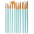 thumbnail image 2 of Paint Brush Set, Artist Paint Brush Set 12Pcs Ergonomic  For Watercolor, 2 of 8