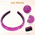 thumbnail image 4 of Unique Bargains Simplicity Rhinestone Wide-brimmed Headband Red, 4 of 7
