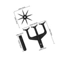 thumbnail image 2 of SEWCHICS Manual Rotary Cultivator Black Tool for Reseeding Grass in Lawn Set, 2 of 7