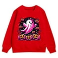 thumbnail image 3 of REDARER T-Shirts Garçons - Chandail à Capuchon Halloween Manches Longues Chandail en Molleton Confortable Coupe Ample Décontractée pour Enfants Jeunes Design Classique, T-Shirts Filles, Taille:9-10 Ans, 3 of 4