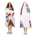 thumbnail image 3 of La Vida Secreta de tus Mascotas Manta Capa con Capucha Anti-Bolitas, Manta de Lana Ártica Suave, Manta Portátil de Felpa Ligera y Lujosa, Poncho para Siesta en Casa y Oficina, 100*130cm, 3 of 6