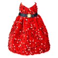 thumbnail image 1 of Housse de Bouteille de Vin Paillettes Robe Rouge Décoration de Bouteille de Vin Paillettes Bouteille de Noël pour Décoration de Table de Dîner de Noël, 1 of 9
