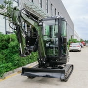 TYPHON TERROR XXV 2.7 Ton Mini Excavator with AC/Heater Cabin | 25.1 HP Kubota D1105 | Retractable Tracks