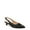 Black/Black, variant on Womens Gazing Cap Toe Slingback Kitten Heel - Medium & Wide Width