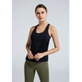 thumbnail image 2 of Women's Open Back Workout Athletic Yoga Tank Tops with Built in Bra, 2 of 7