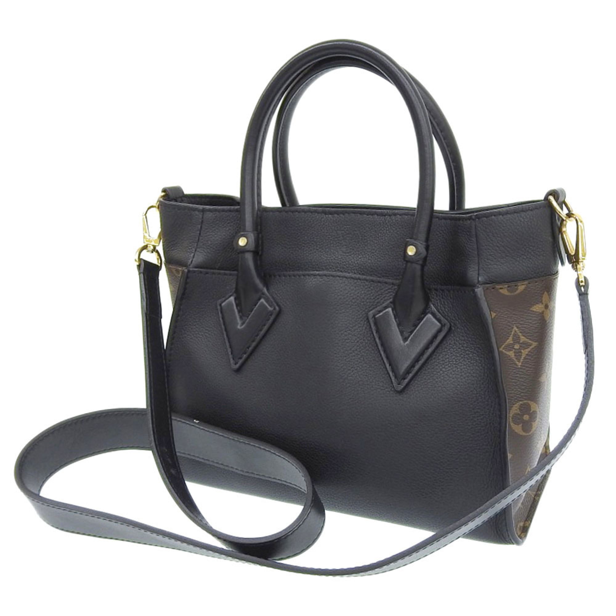 Authenticated Used Louis Vuitton LOUIS VUITTON Monogram On My Side PM 2WAY Handbag  Shoulder Noir M57728 