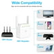 thumbnail image 4 of Repetidor De Wifi Repetidor WiFi 2.4G Amplificador de señal WiFi inalámbrico 300Mbps (enchufe de la UE blanco), 4 of 9