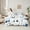 Blue White, variant on Castle Fairy Children Kawaii Tractor 7-Piece Twin Bedding Sets,Construction Vehicles Bedding Comforter Set,Cartoon Dinosaur Breathable Sheet Sets,Breathable Home Decor