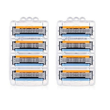 Gillette Sensor 3 Refill Blades, Unboxed Wholesale Pack, 8 Count (Pack of 2)   Makeup Blender Stick, 12 Pcs