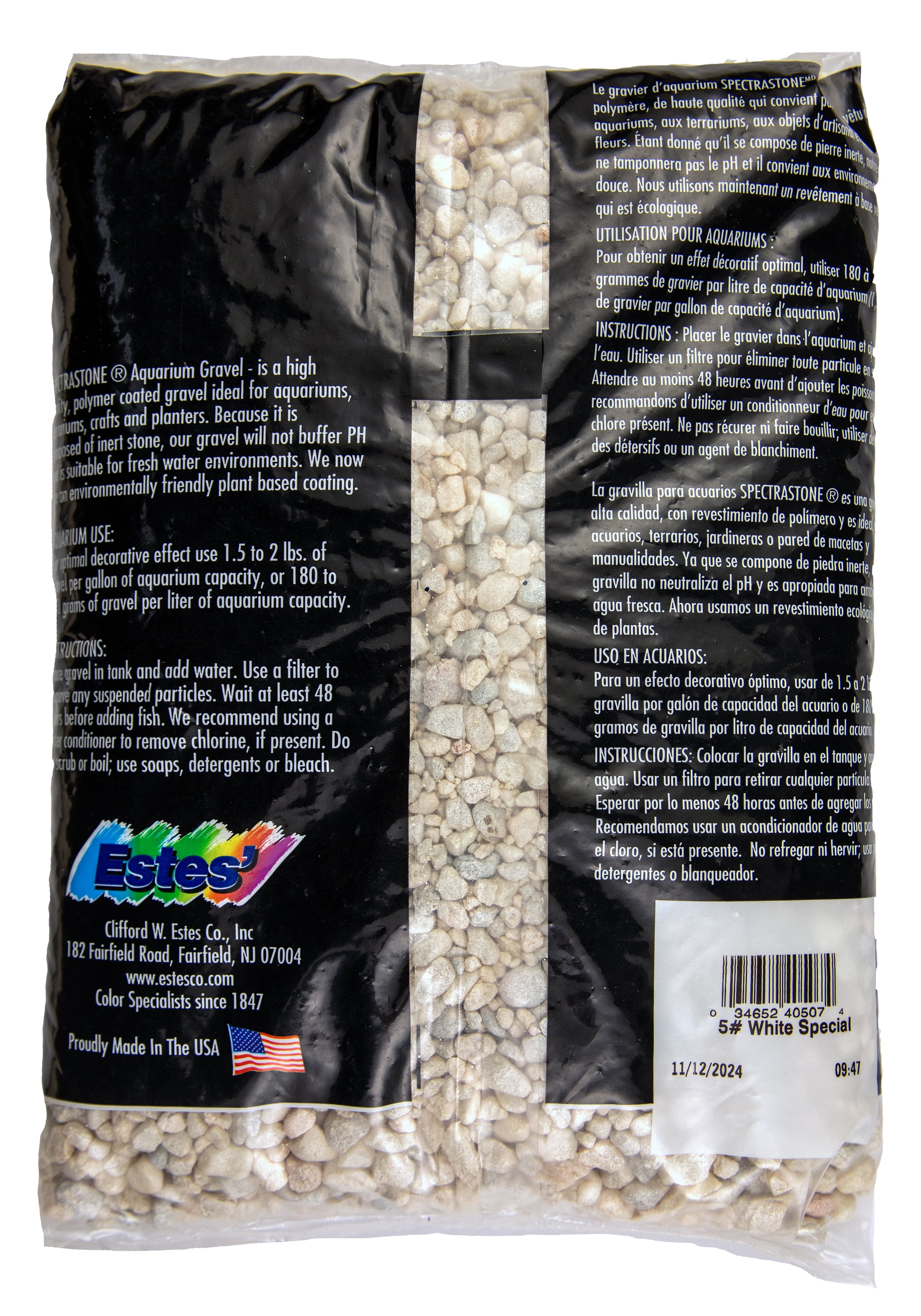 (3 pack) Special White Aquarium Gravel 5 Lb bag