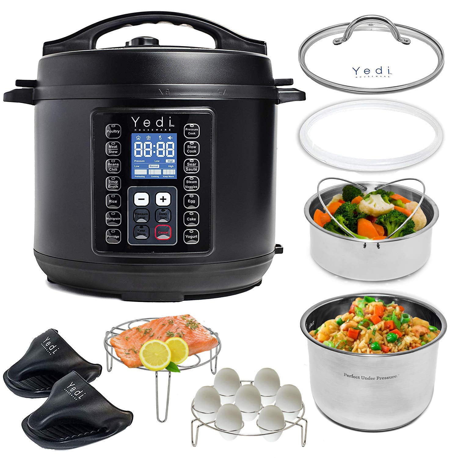  Yedi Tango, 2-in-1 Air Fryer and Pressure Cooker, 6 Quart, with  Deluxe Accessory kit: Home & Kitchen