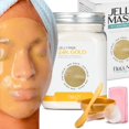 thumbnail image 1 of BRUN Jelly Mask Jar 24k Gold Mandelic AC AHA Mascarilla de goma para el cuidado facial despegable | Juego de spa en tarro con mascarilla de gel hidratante para el cuidado de la piel de 23 onzas líquid, 1 of 5