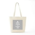 thumbnail image 6 of CafePress - Keep Calm And Carry On Grey Tote Bag - Unisex Canvas Tote Bag, Beige, 1-Piece, 6 of 7
