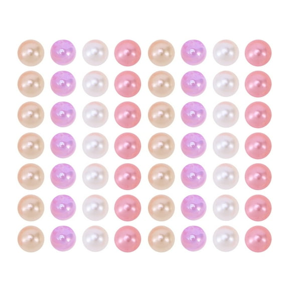 100PCS 6MM Colorful Round Pearl Beads Strands Imitation Pearls Beads for Jewelry Necklace Craft Making (Mixed Color)