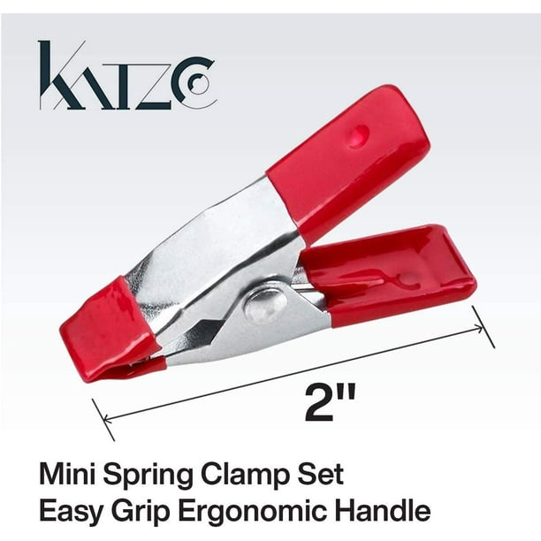 Everything You Need Katzco 2 Inch Mini Spring Clamp Set 12 Pack