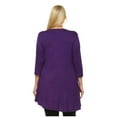 thumbnail image 4 of White Mark PS1291-06-1XL Women Plus Size Luna Tunic Top - Purple, Extra Large, 4 of 4