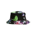 thumbnail image 1 of TopHeadwear Print Bucket Hats - Floral - Black/Neon Green, 1 of 2