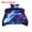 Blue, variant on 2 Piece 3D Galaxy Duvet Cover Bedding Set with Pillowcase Dark Purple Twin
