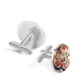 thumbnail image 3 of Tree Elegant Silver Jewelry Cufflink Set for Formal Attire Made of Stainless Steel, for Business Meetings and Special Occasions, 3 of 6