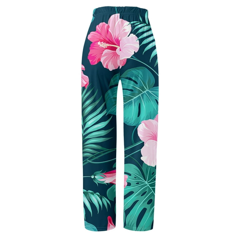 PMUYBHF Women Casual Pants 35 Inseam Womens Daily Home Outdoor Elastic Waist Side Pockets Trousers Casual Pants Womens Sweatpants Sets 2 Piece Walmart