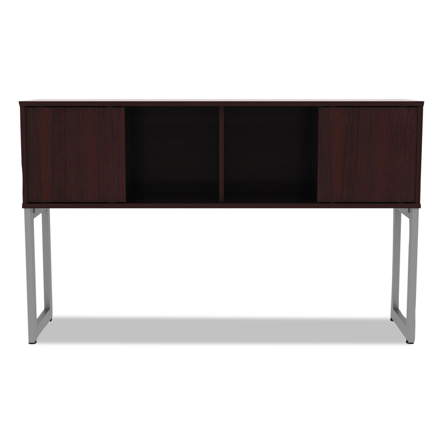 Alera Alera Open Office Desk Series Hutch, 59w x 15d x 36.38h, Mahogany