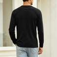 thumbnail image 6 of ZRGHAOYLQ Men's Long Sleeve Lounge Pajama Lightweight Quick Dry Lightweight Casual Tee Shirts Breathable Comfortable Crewneck Tops, 6 of 9